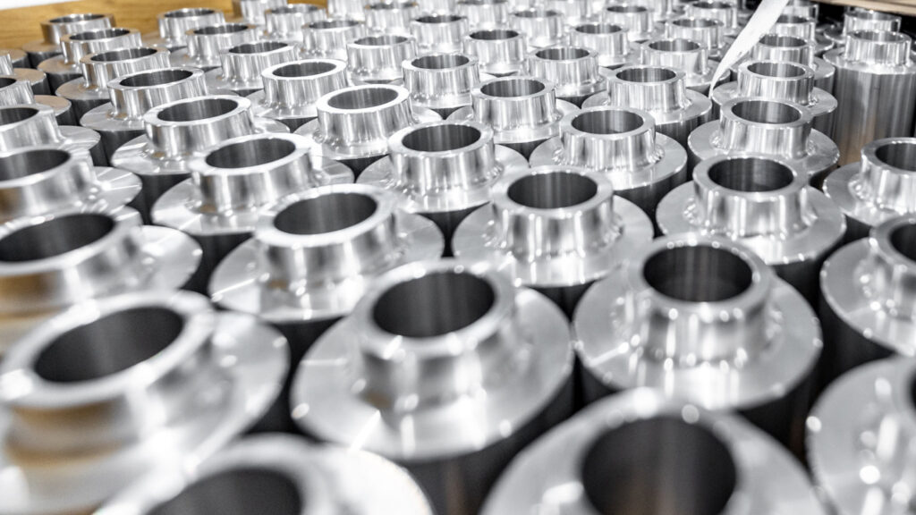 gros plan de pièces détachées pour un convoyeur